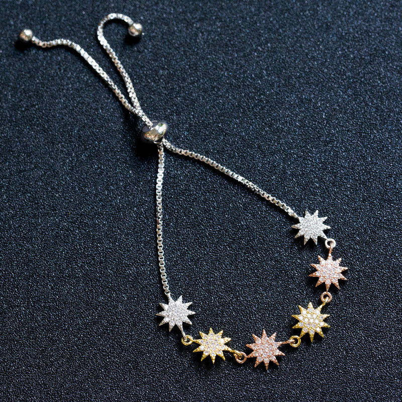 Wholesale Star Micro Inlaid Zircon Bracelets